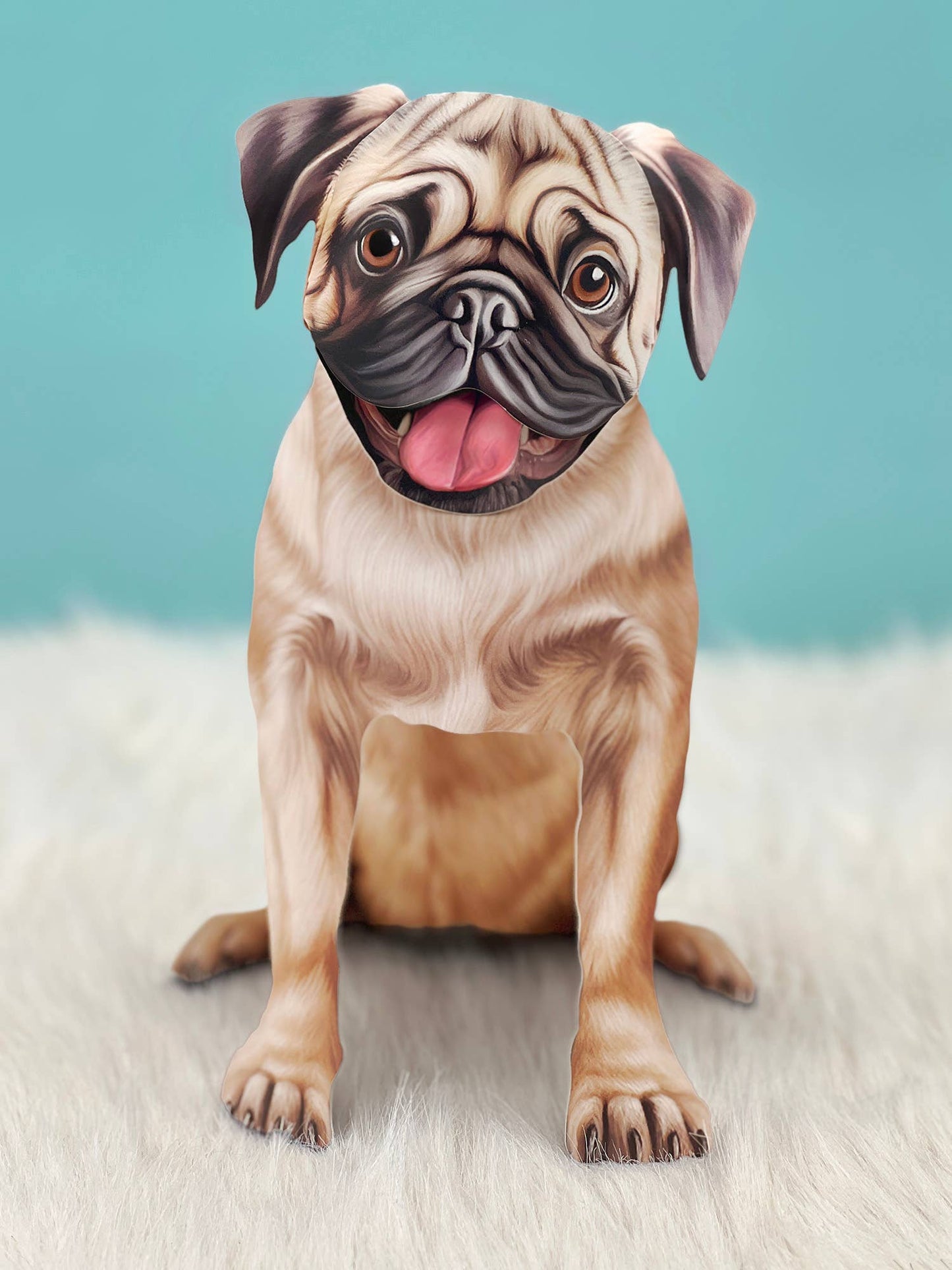 Pug Pop Up Card
