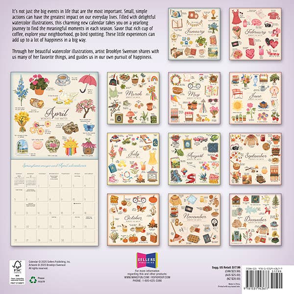 Moments That Matter 2026 Wall Calendar