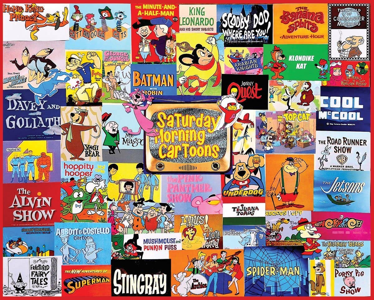 Saturday Morning Cartoons - 1000 Piece Jigsaw Puzzle