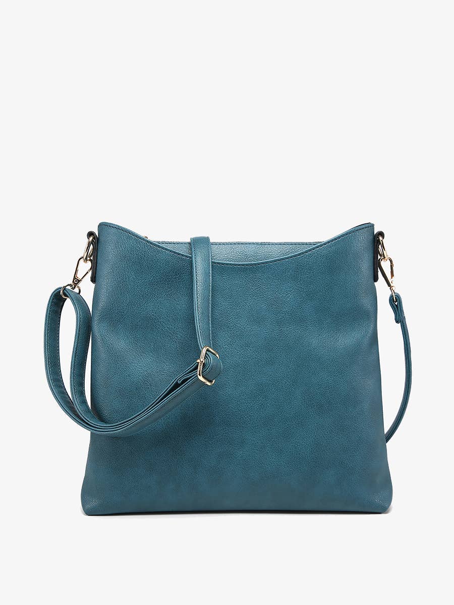 Emma 3-Compartment Crossbody Bag – Peacock | Jen & Co.