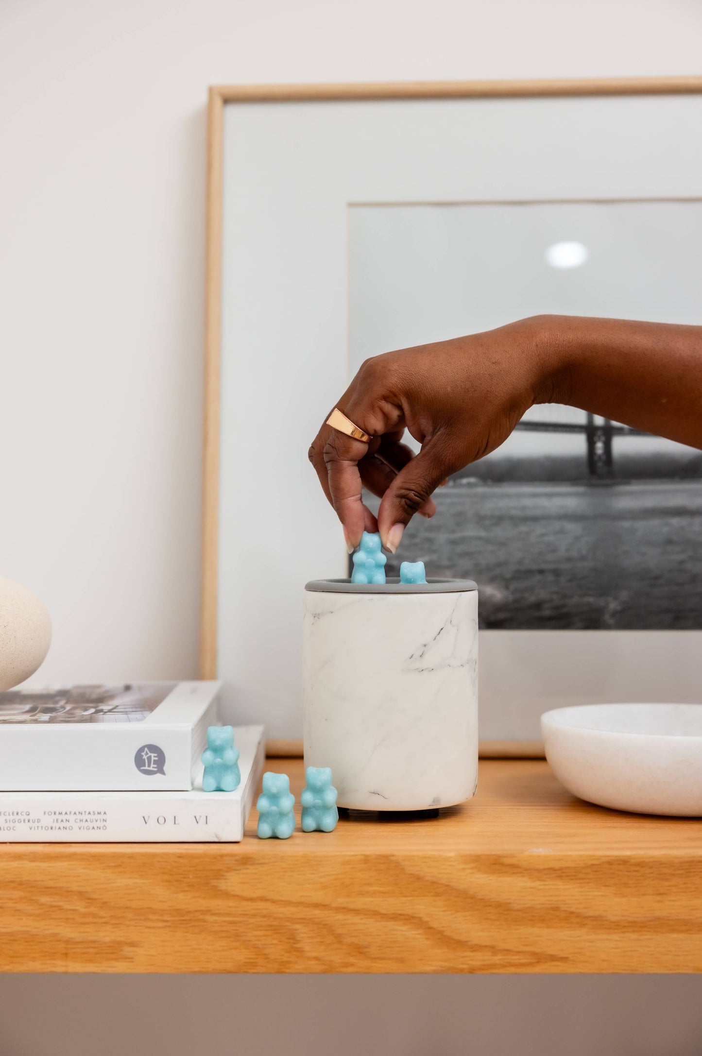 Mini Mod Wax Warmer for Scented Wax Melts: Bone