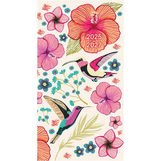 Hummingbird Flowers 2026 Two-Year-Plus Pocket Planner