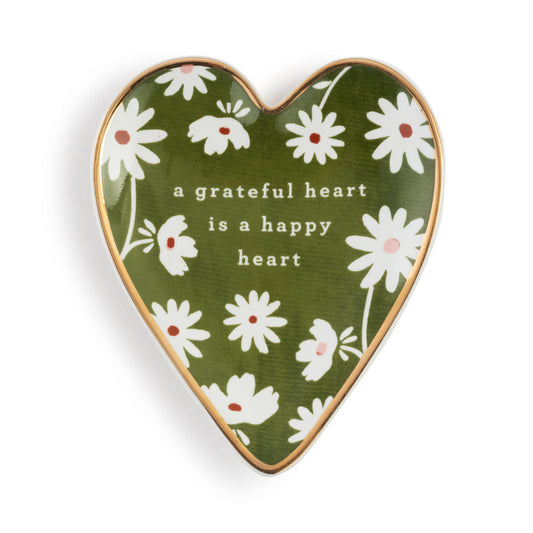 Grateful Art Heart Trinket Dish