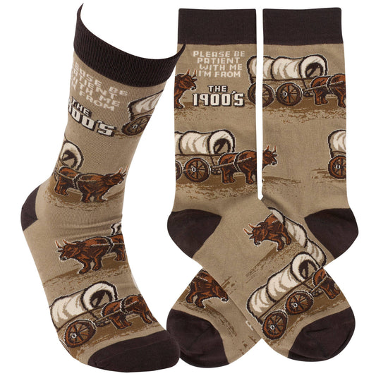 Be Patient I'm From The 1900's Socks