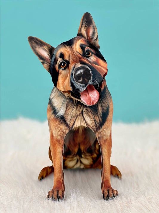 German Shepherd Pop Up Card