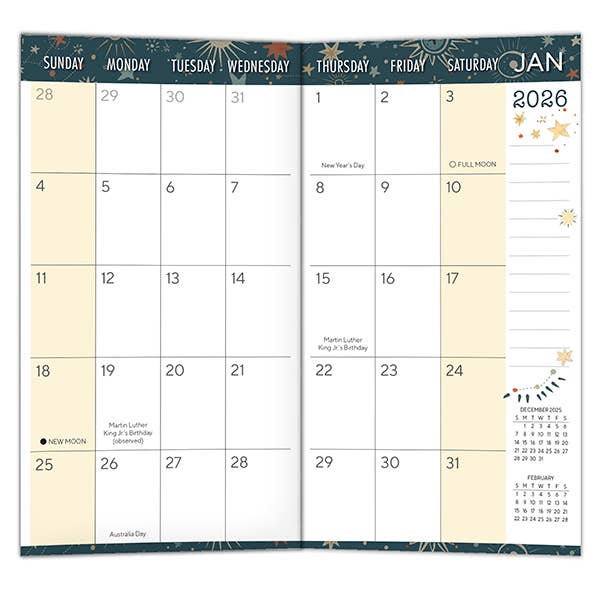 Galaxy 2026 Two-Year-Plus Pocket Planner