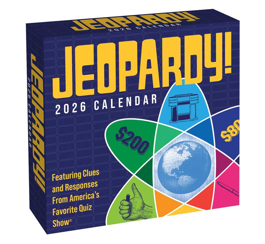 JEOPARDY! 2026 Day-to-Day Calendar by Sony
