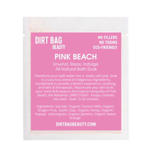 Dirt Bag® Beauty - Organic Bath Soak Pink Beach Single use