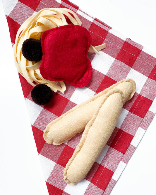 Felt Spaghetti & Meat Ball Set