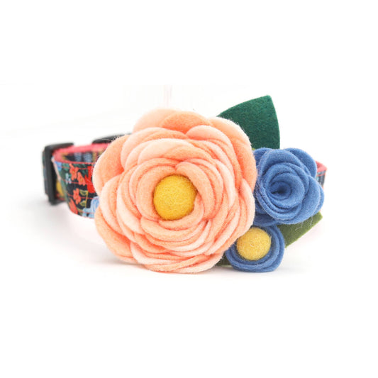 Mae Dog Collar Corsage - Peach